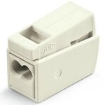 Bote de 15 bornes pour luminaires wago - 2, 5mm - 2 conducteurs - blanc