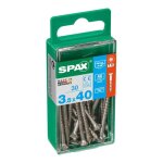 Boîte 30 unités. vis a bois spax cab. plat inox a2 3. 5x40mm spax Boîte 30 unités. vis a bois spax cab. plat inox a2 3. 5x40mm spax