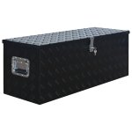 Boîte en aluminium 1085x370x400 mm noir Boîte en aluminium 1085x370x400 mm noir