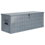 Boîte en aluminium 110, 5 x 38, 5 x 40 cm argenté Boîte en aluminium 110, 5 x 38, 5 x 40 cm argenté