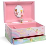 - bote a bijoux musicale pour enfant, hiboux et animaux de la fort, avec tiroir de rangement - mlodie ...