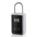 Bote a cls murale scurise 1 pice avec code numrique a 4 chiffres, coffre - fort extrieur a cl ...