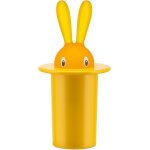 Bo�te a cure - dents manuelle en forme de lapin mignon (jaune), porte - cure - dents en r�sine thermoplastique ...