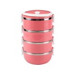 Bote a djeuner thermique portable 1 / 2 / 4 couches, conteneur de stockage des aliments de pique - ...