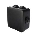 Bote de drivation tanche en saillie avec presse - toupes, fermeture  clic, 85x85x45mm, ip55, noire, ...
