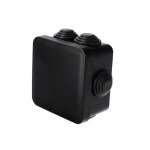 Bote de drivation tanche en saillie avec presse - toupes, fermeture  clipser, 70x70x35mm, noire, ...