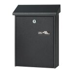 Boite aux lettres daily 5861 si h. 305mm b. 225mm t. 75mm acier argenté din b5 Boite aux lettres daily 5861 si h. 305mm b. 225mm t. 75mm acier argenté din b5