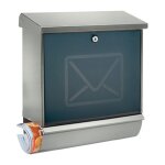 Boite aux lettres lucca - set 3713 ni letter h. 440xb. 380xt. 148mm inox din c4
