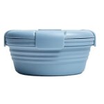 Boite a lunch pliable en silicone, bol retractable portable pour les voyages, stockage de nouilles instantanee ...