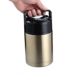 Boite a lunch portable en acier inoxydable de grande capacite 800 ml / 1 000 ml, contenant isotherme ...