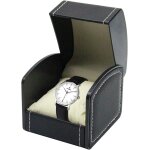 Boîte a montres simple pour homme et femme - en cuir synthétique - avec coussin - petite boîte pour montres, ... Boîte a montres simple pour homme et femme - en cuir synthétique - avec coussin - petite boîte pour montres, ...