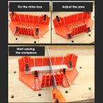 Boîte à onglets de 14 pouces avec mâchoire mobile et antidérapante pour les angles de fente de scie arrière ... Boîte à onglets de 14 pouces avec mâchoire mobile et antidérapante pour les angles de fente de scie arrière ...