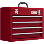 Boite � outils m�tallique coffret � outils caisse � outils 4 tiroirs + plateau t�le acier rouge