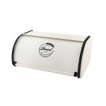 Boite a pain retro en fer, recipient de rangement pratique pour comptoir menager Boite a pain retro en fer, recipient de rangement pratique pour comptoir menager