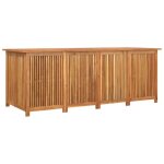 Coffre de rangement jardin 200x80x75 cm bois massif acacia huilé Coffre de rangement jardin 200x80x75 cm bois massif acacia huilé