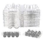 Bote  ?ufs de caille rutilisable, 100 pices, 12 compartiments, bote de rangement transparente, mini ...