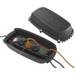 , botier etanche pour multiprise, niveau de protection ip54 - cotes internes = 290mm (longueur) x 125mm ...
