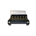 Boitier porte fusibles enfichables (6 places) cosses en dessous Boitier porte fusibles enfichables (6 places) cosses en dessous