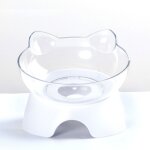 Bols transparents a double usage bol pour chat d'animaux domestiques, protection des vertbres cervicales, ...