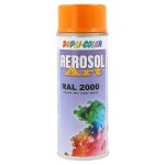 Bombe de peinture - jaune orange - ral 2000 - satin� - tous supports - a�rosol art