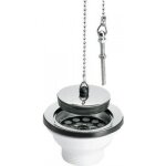 Bonde � bouchon � chainette pour �vier en gr�s - 0204004 nicoll