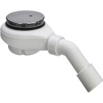 Bonde de douche 90 mm capot chromé - sortie à 45 - tempoplex viega Bonde de douche 90 mm capot chromé - sortie à 45 - tempoplex viega