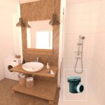 Bonde de douche pour receveur diam. 60 sortie horizontal d40