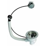 Bondes d'�vier - commande automatique & trop - plein / 2 cuves wirquin pro