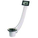 Bonde pour �vier - inox - avec trop plein - cuvette diam�tre 70 mm valentin