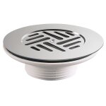 Bonde pour �vier - plastique - � grille plate pour �vier gr�s valentin