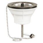 Bonde d'�vier en pvc - diam�tre 60 mm - pour �vier gres valentin