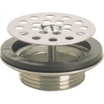 Bonde de lavabo et bidet � grille laiton viega