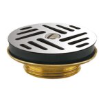 Bonde de lavabo - laiton - 33x42 - grille inox valentin Bonde de lavabo - laiton - 33x42 - grille inox valentin