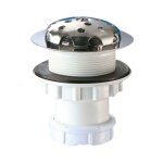 Bonde pour urinoir - siphon intgr - crpine inox delabie