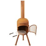 Bonfeu bonsolo ext�rieure chemin�e autonome briquettes de bois marron