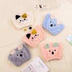 Bonnet de douche en molleton de corail pour cheveux secs, serviette de salle de bain, doux et confortable ...