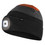 Bonnet avec lampe int�gr�e neo tools 81 - 631 noir gris orange