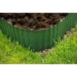 Bordure � gazon ondul�e pvc vert - h 20 cm x 9 m