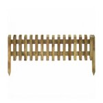 Bordure de jardin en bois a planter - 112 x 28 cm