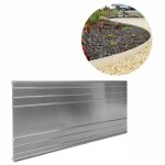 Bordure de jardin - ich - zapfe. de - 10 cm x 100 cm - aluminium galvanis� - ultra solide
