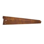 Bordure de jardin avec passage de roue - ich - zapfe. de - 70 x 9, 5 cm - acier corten - brun