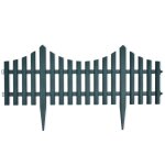 Bordures de pelouse 17 pcs 10 m vert