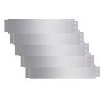 Bordure de pelouse 5 pcs acier galvanis� 100 x 20 cm