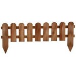 Bordure a planter panama bois marron, h. 45 x l. 110 cm
