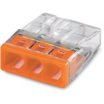 Borne pour botes de drivation wago - 3 conducteurs - vendu par 30