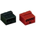 Borne micro pour boite de derivation 4 conducteurs, rouge