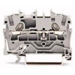 Borne de passage - wago - 2001 - 1203 - 4. 20 mm - ressort de traction - rouge