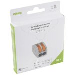 Borne de raccordement wago 222 - 412 flexible: 0. 08 - 4 mm rigide: 0. 08 - 2. 5 mm nombre de ples (num): ...