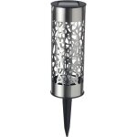 Borne solaire inox galix g4445 - a poser ou a planter - h28cm - blanc chaud