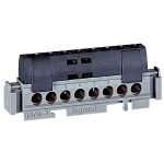 Bornier 1 fonction legrand - 8 trous - noir Bornier 1 fonction legrand - 8 trous - noir